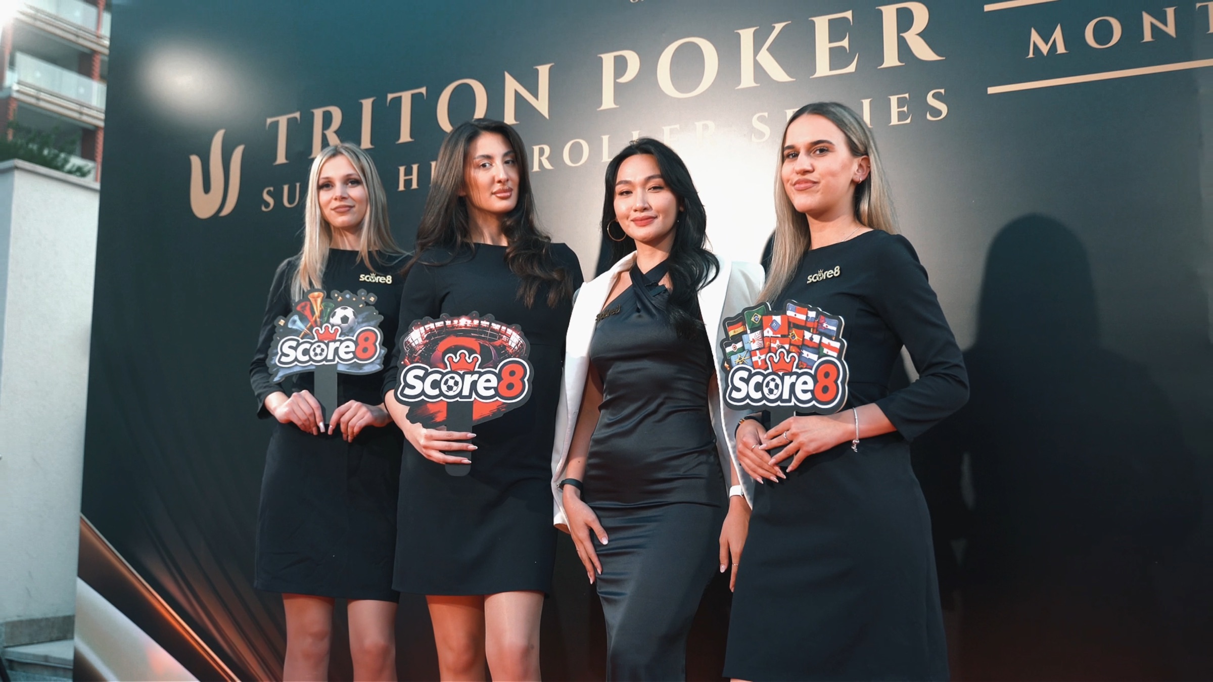 Score8 brand team at Triton Poker Montenegro
